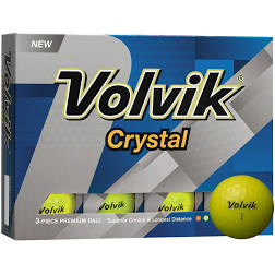 balles de golf crystal jaune